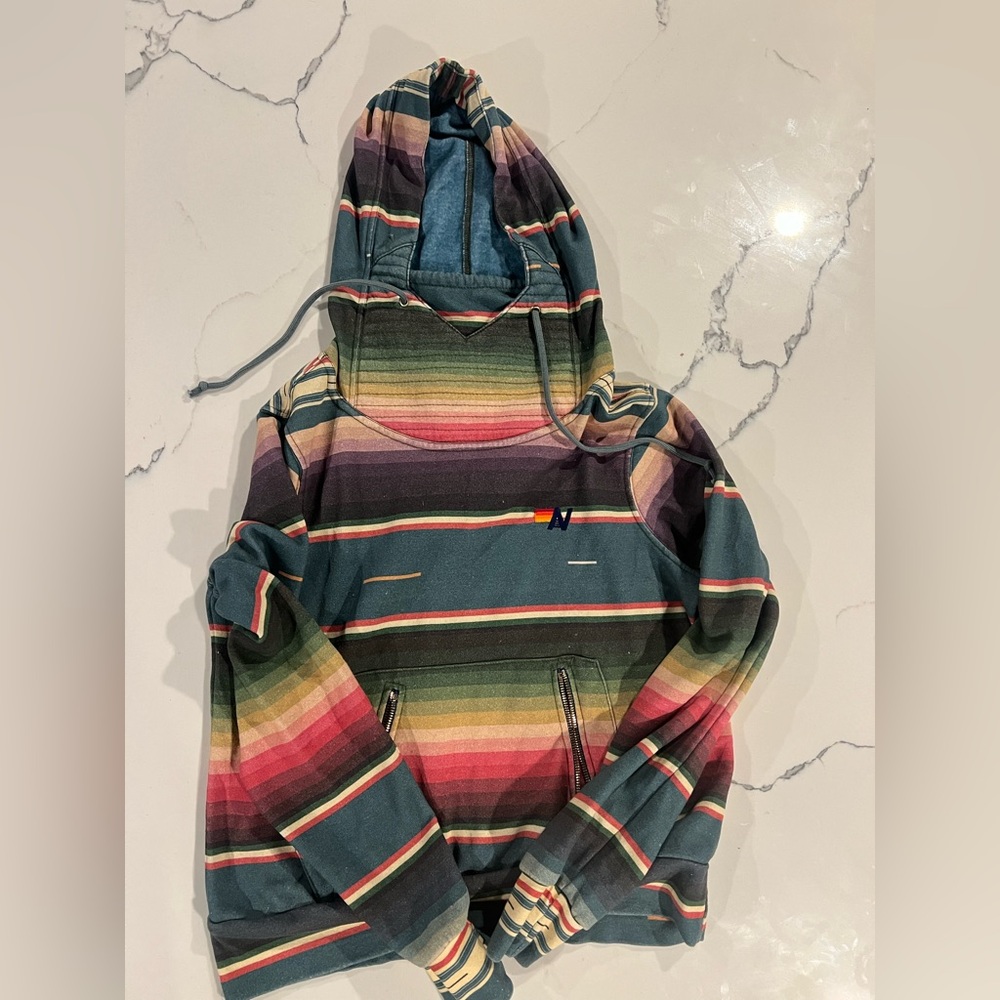 Aviator Nation Serape Ninja Pullover Hoodie XS